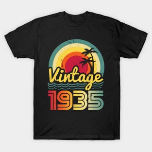 Vintage 1935 Made in 1935 88th birthday 88 years old Gift T-Shirt